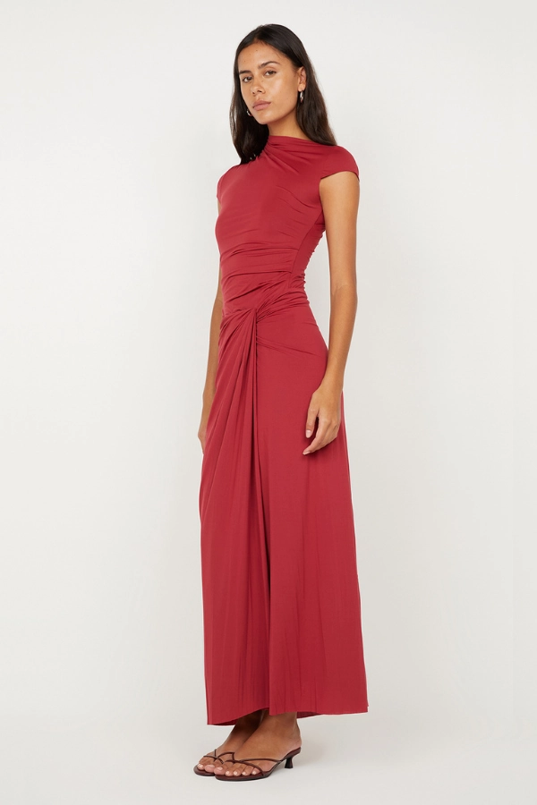 UVProtectiveLayer Summer Fashion Susie Maxi Dress Cherry