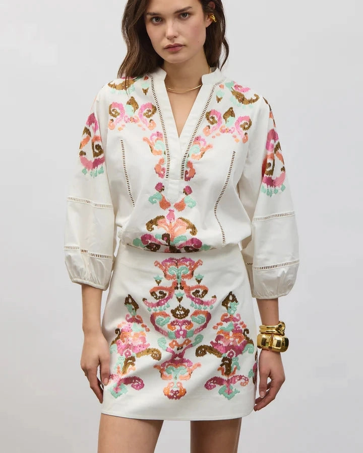 Rylie Top Whipped White Durable Reinforced Hem