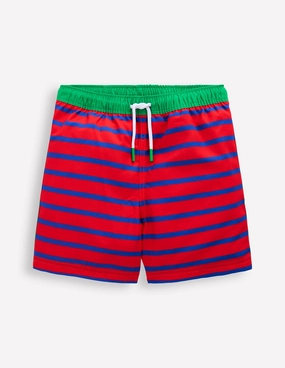 Swim Shorts-Gallery Blue/ Poppy Red Croc Lakeside Retreat