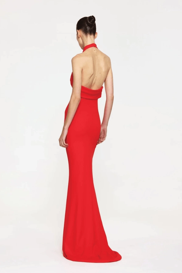 Sydney Gown Red Trendy Appeal Smart Fabric
