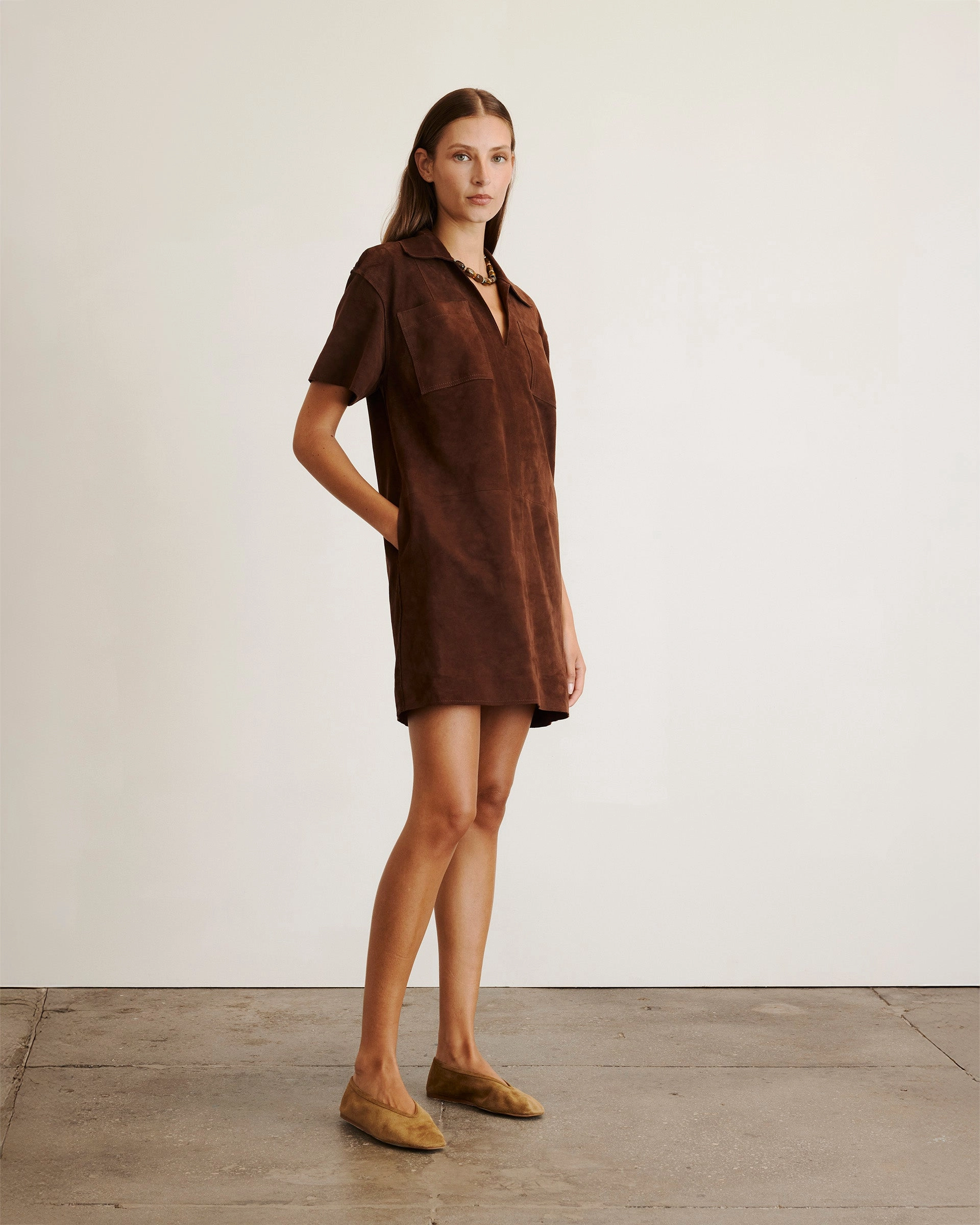 Natural Tones Chic Mom Tabby Dress
