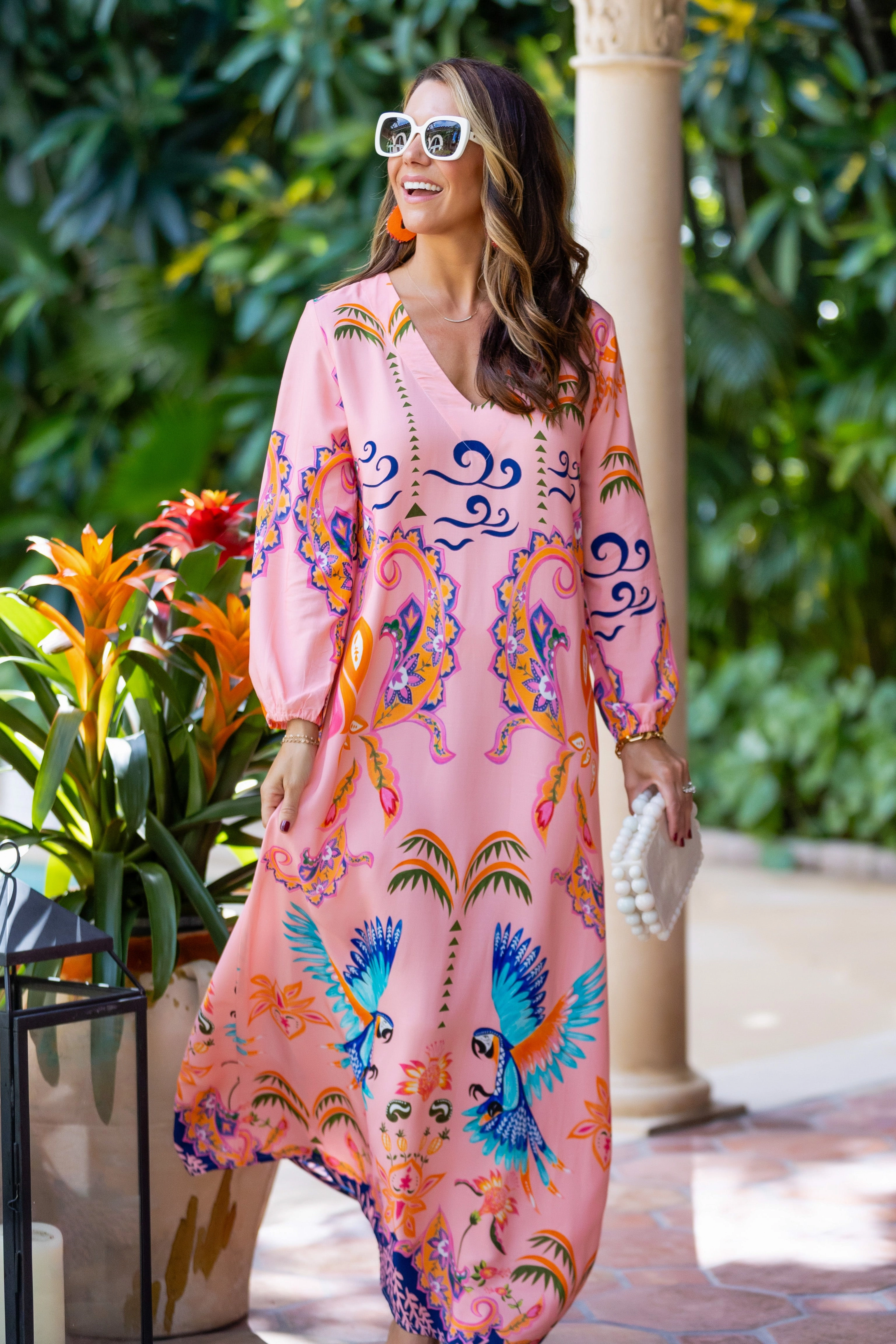 Soft Feel Cozy Fit Maxine Dress / Pink Parrot