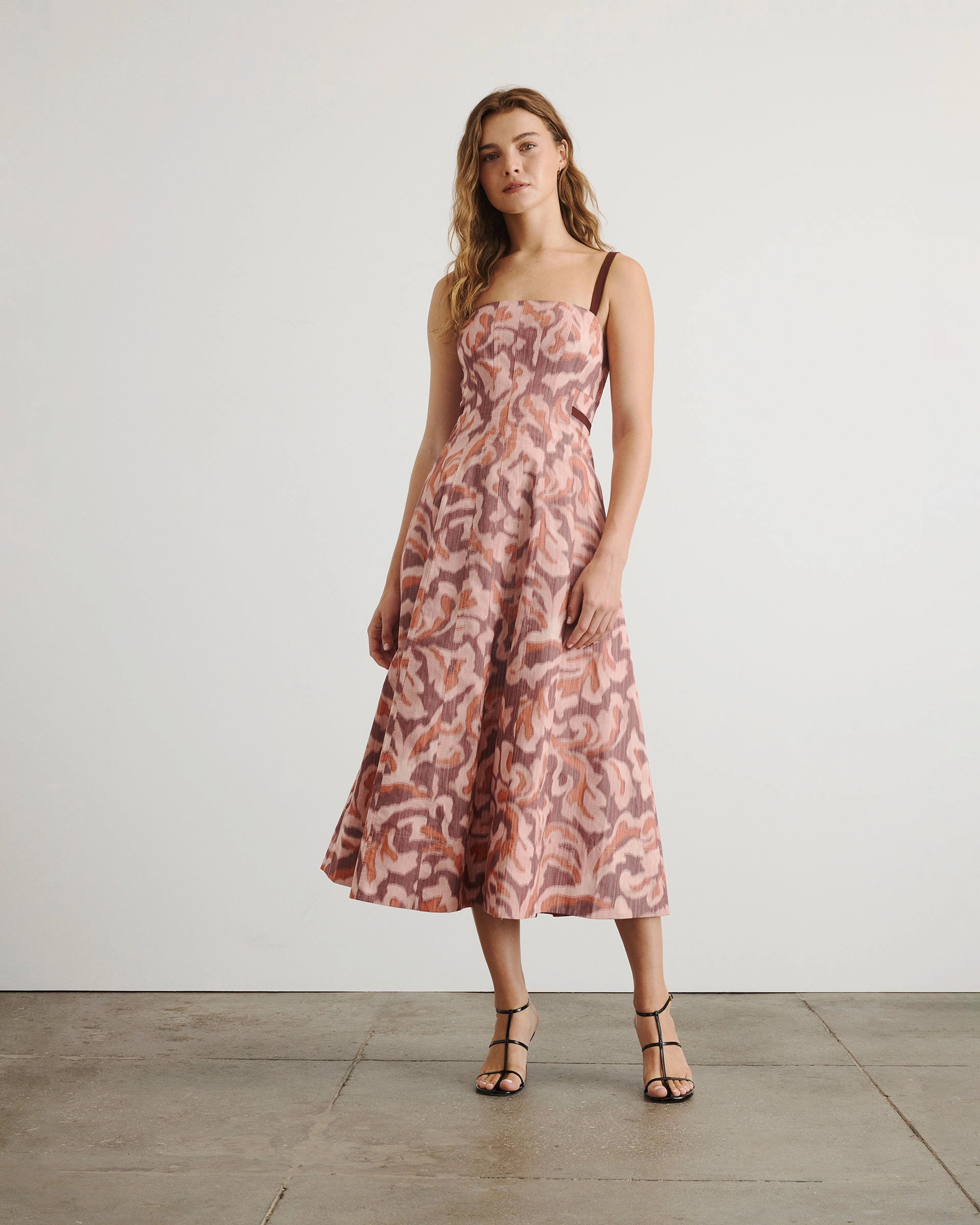 Elastic-Cuff Smart Silhouette Tavia Dress