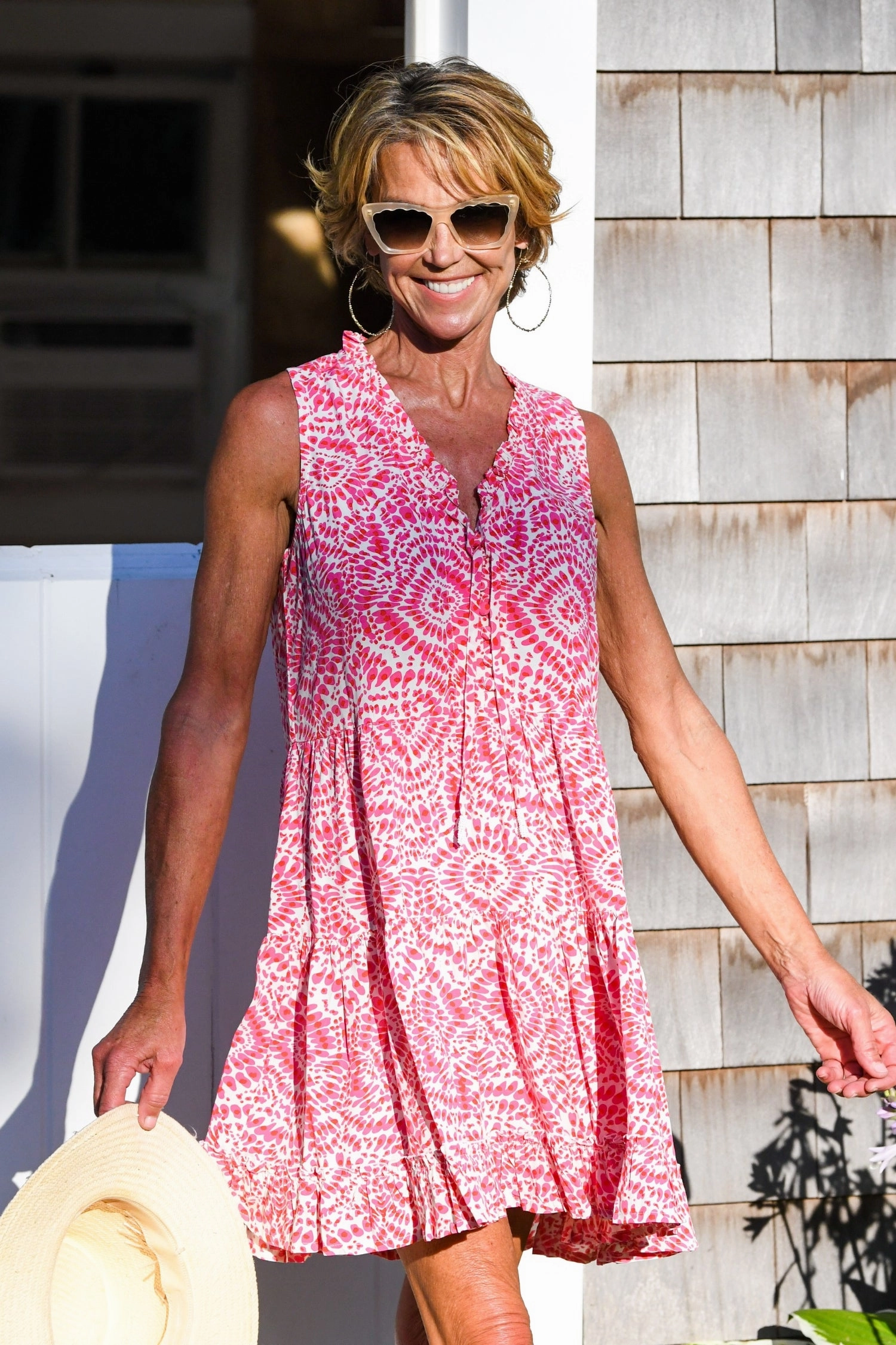 Fashionable Touch Travel Option Kaia Dress Short / Cherry Fuchsia