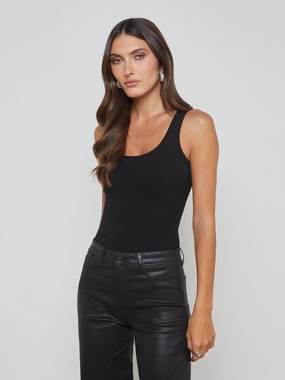 CompressionTechnology PreShrunkFabric Adira Scoop Neck Tank Black