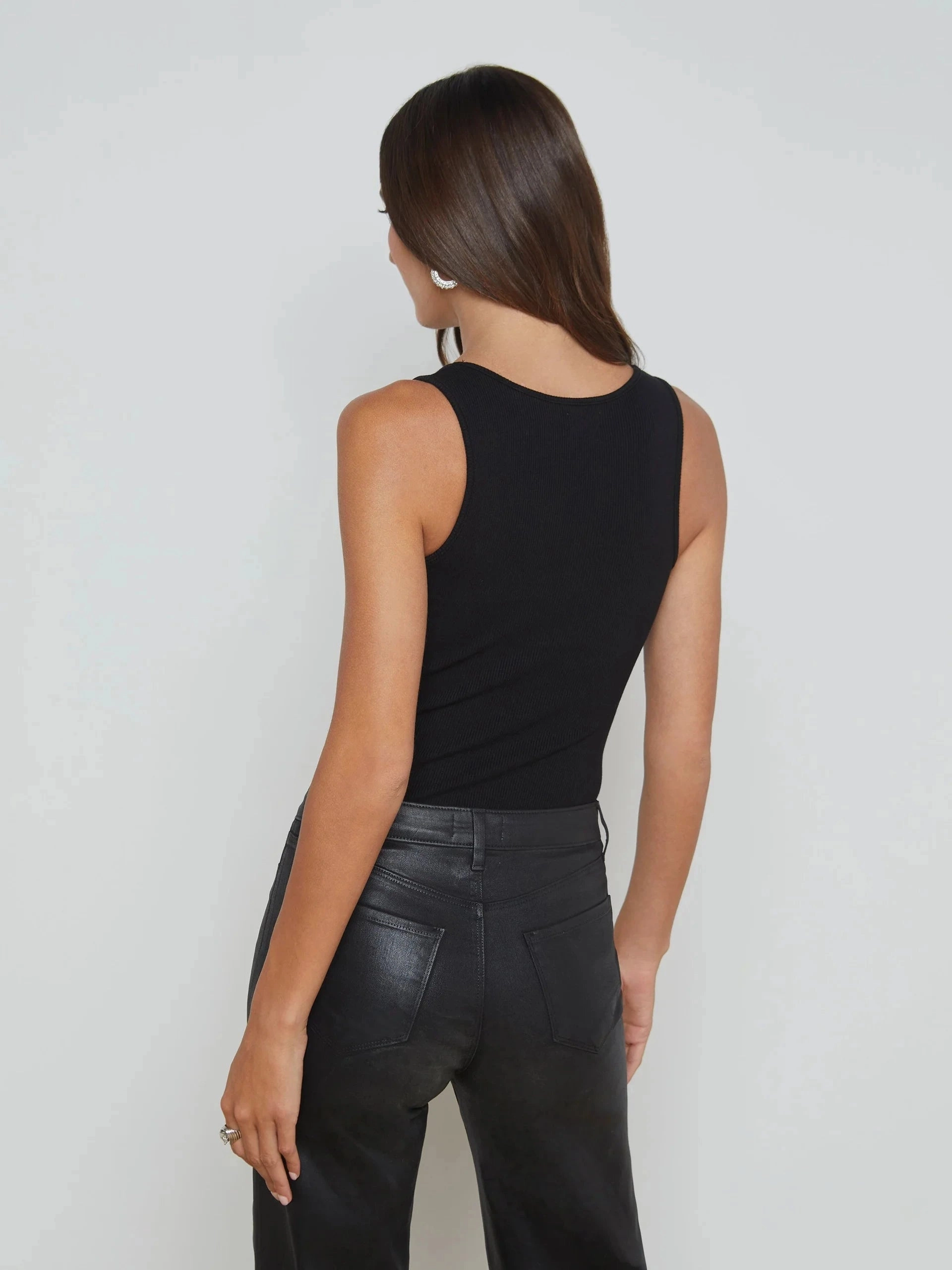 NonRestrictiveCut Adira Scoop Neck Tank Black