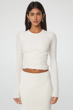 Rubberized grip Soft Wool TERA LONG SLEEVE T-SHIRT