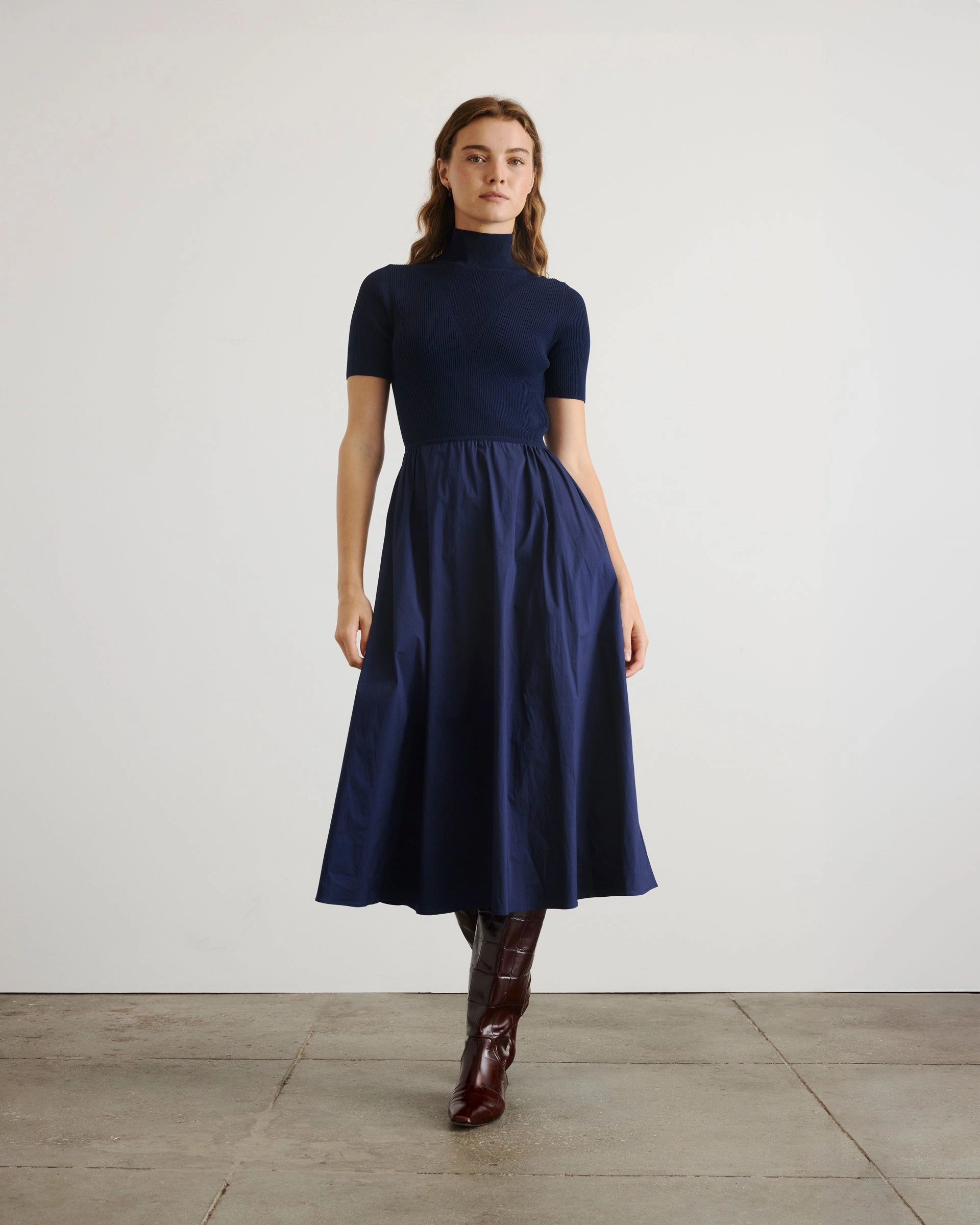 Teresa Knit Dress Farm Air Sophisticated Design