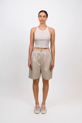 Terry Trouser Shorts (Size L) Flattering Look Clean Lines