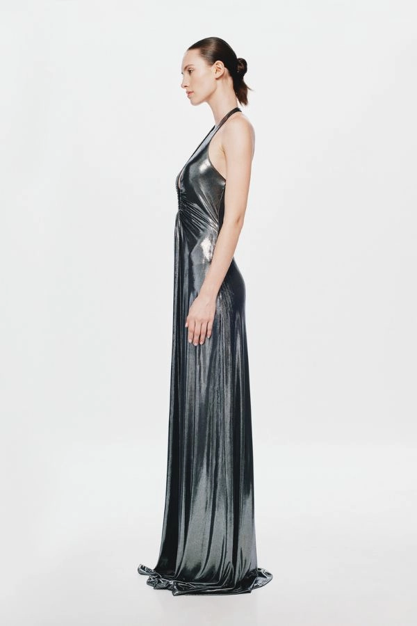 Smooth Tone Perfect Layers The 'Jennifer' Foil Dress Black