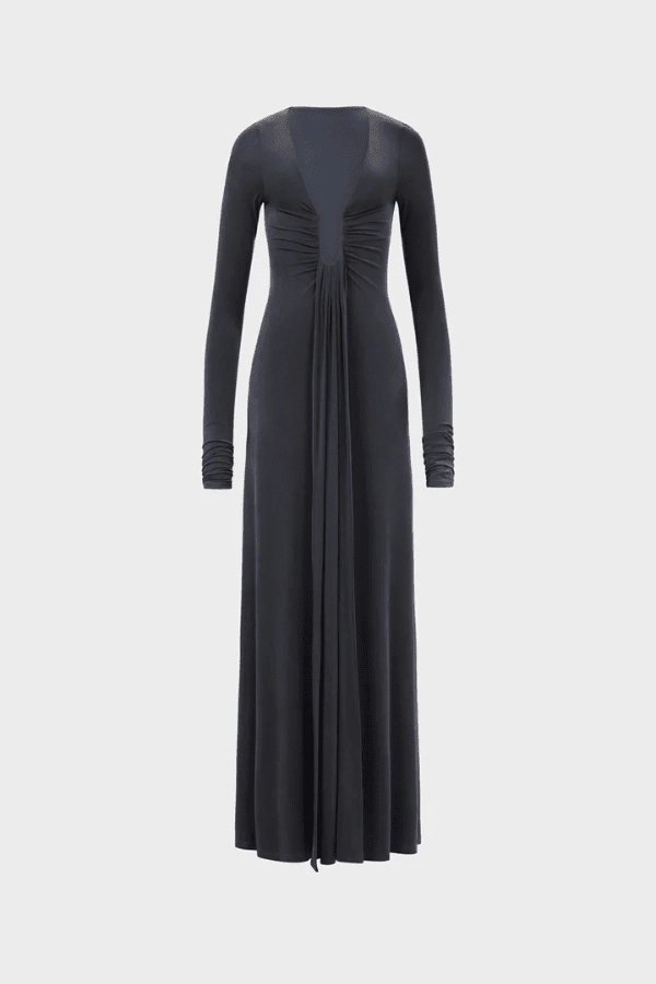 Balanced Lines The 'Jennifer' Long Sleeve Dress Vulcan