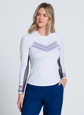 The Berry Buzz Long Sleeve TaglessCollar Buttonless Closure