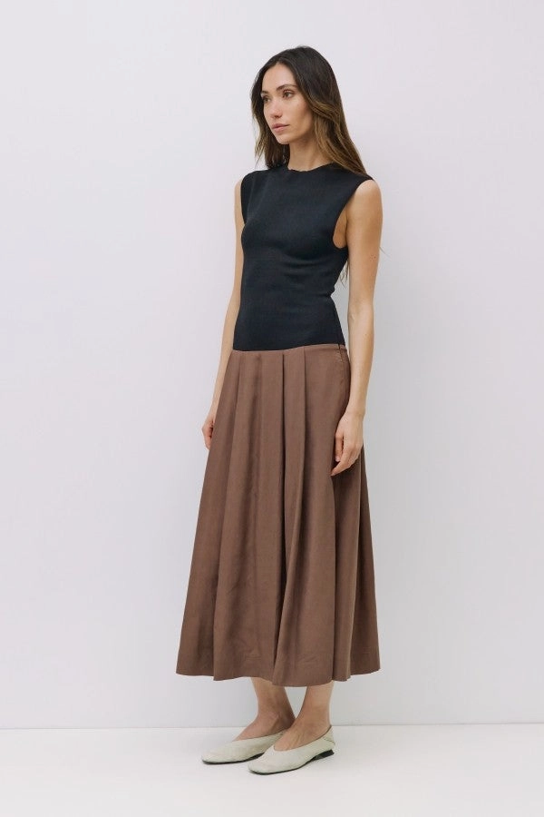 Trendy Appearance The Cairo Dress in Brown Black