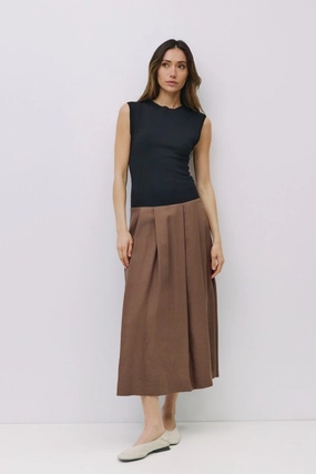The Cairo Dress in Brown Black Clean Comfort