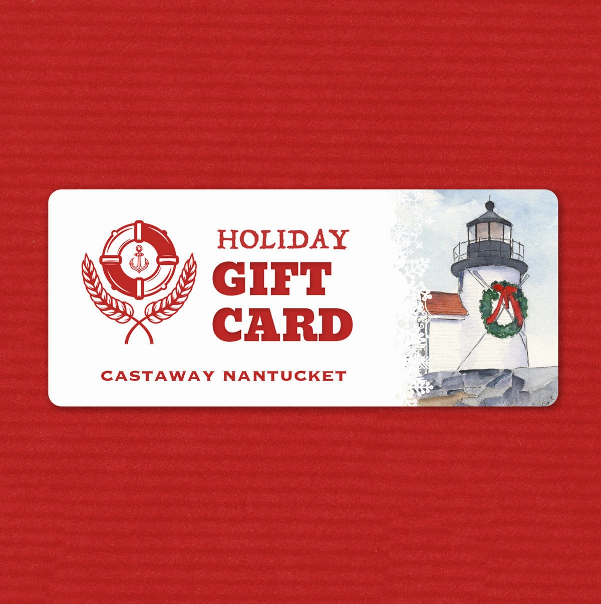 The Castaway Gift Card Embroidered Detail