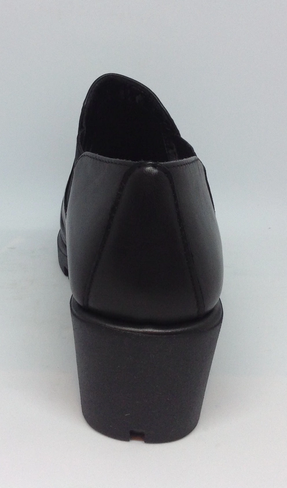 The Flexx Sluppiest ~ Black ~ Gunmetal ~ Leather Wedge Neutral Finish Seamless Comfort Weekend Camping