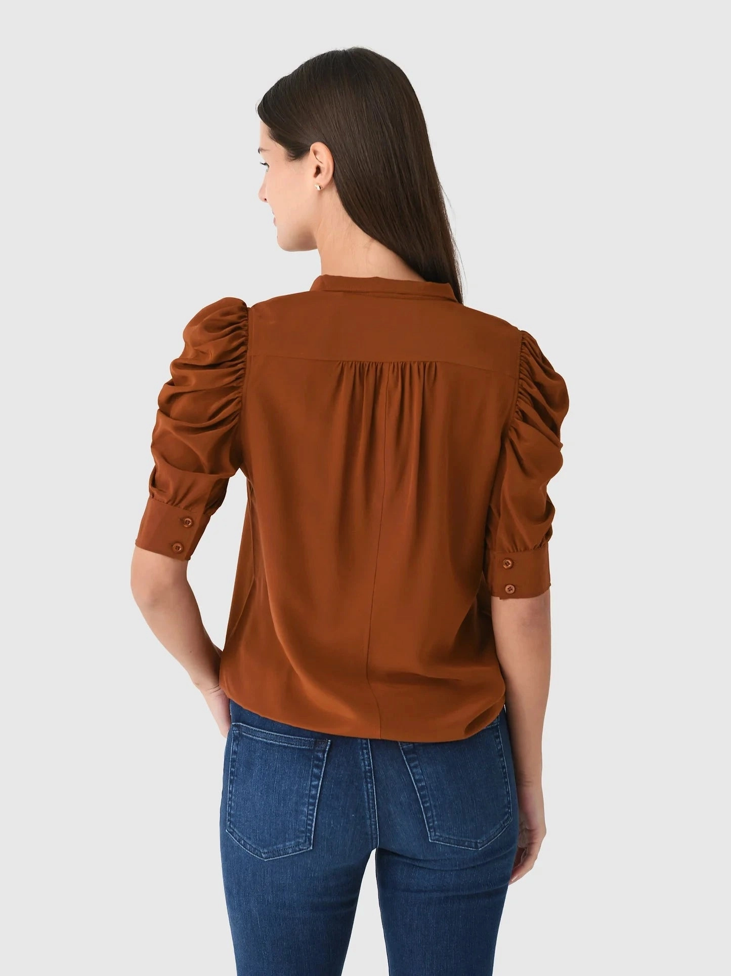 The Gillian Top Rust FrenchTerryTexture