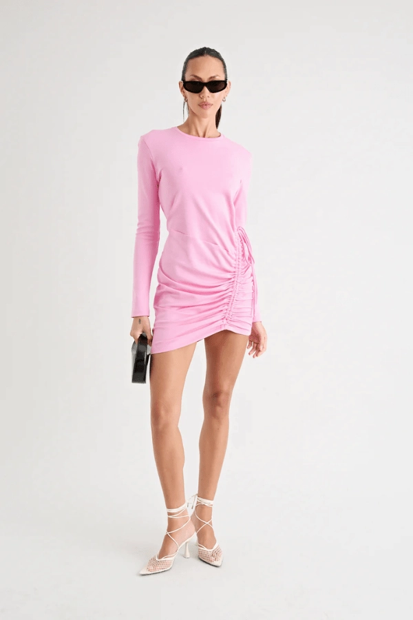 Subtle-Print The Rule Eight Dress Pink