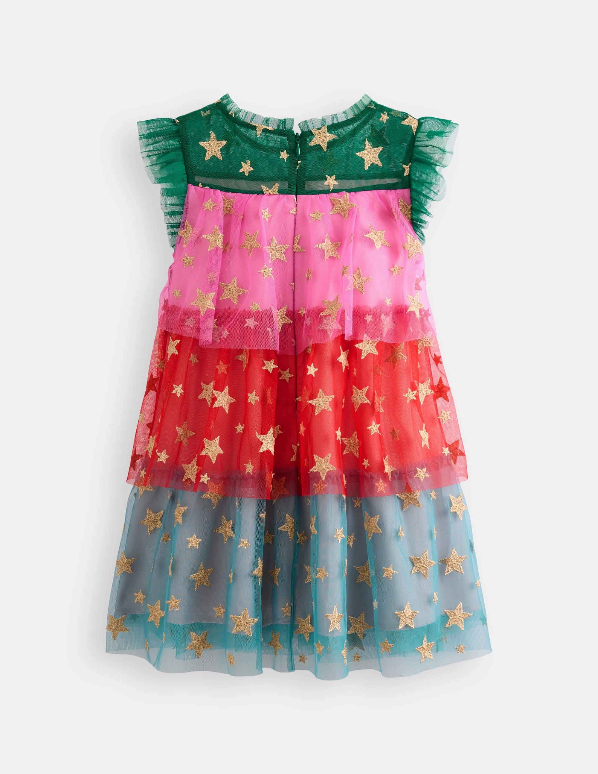 Tiered Tulle Dress-Multi Stars Dress for brunch Chic Statement
