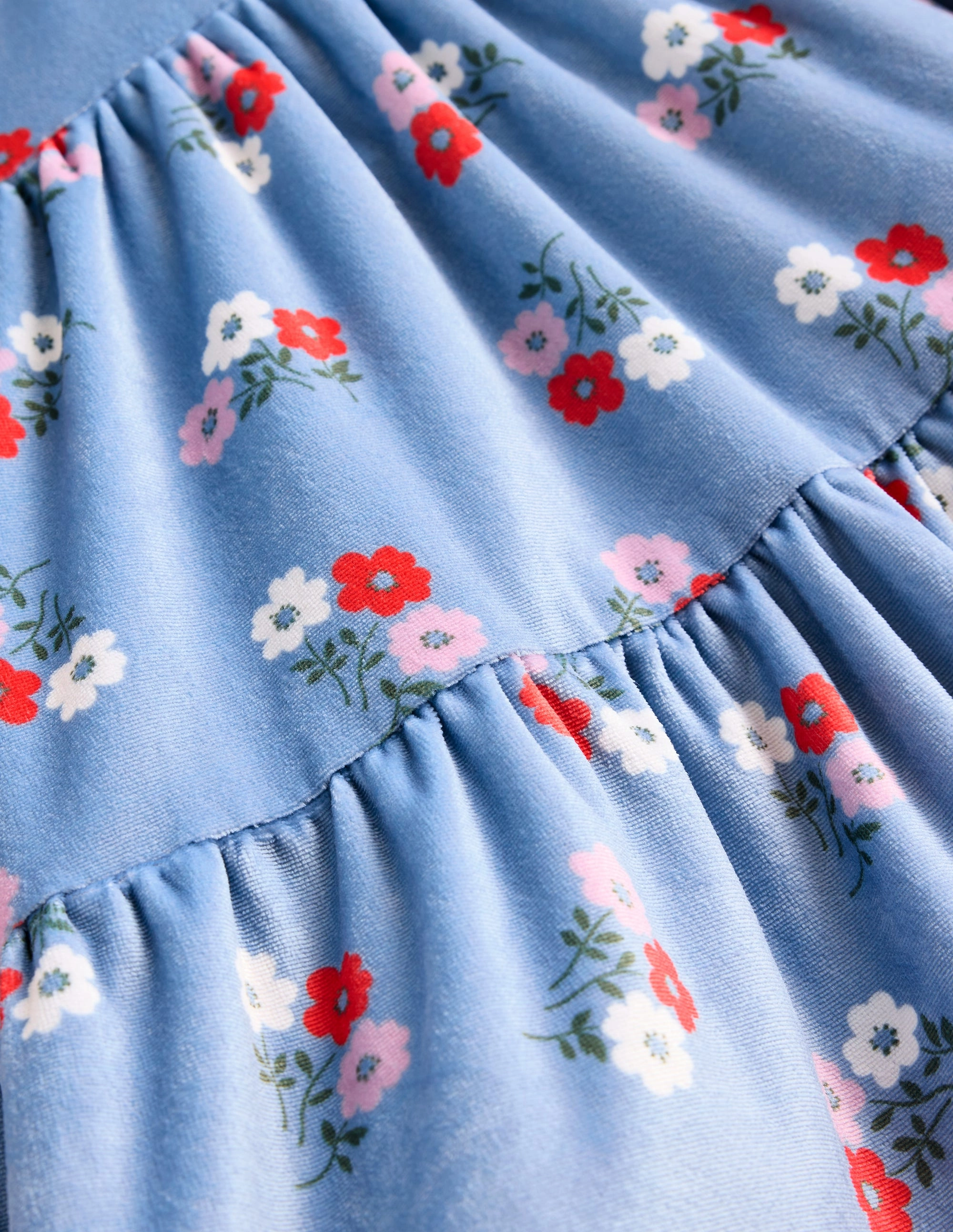 Fashion Mix Trendy Fit Look Tiered Velour Dress-Seamist Posy