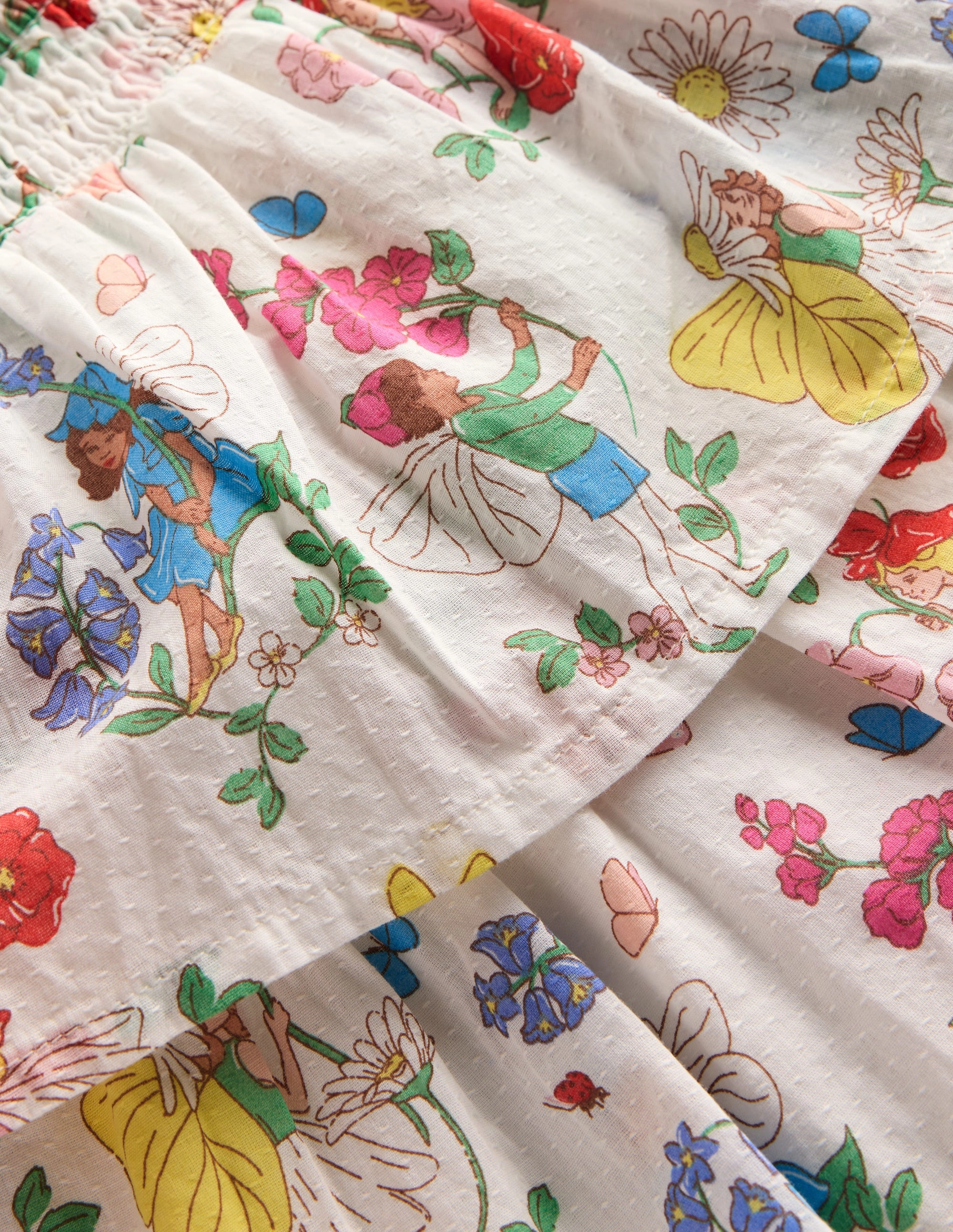 Tiered Woven Skirt-Multi Flower Fairy Relax Outfit