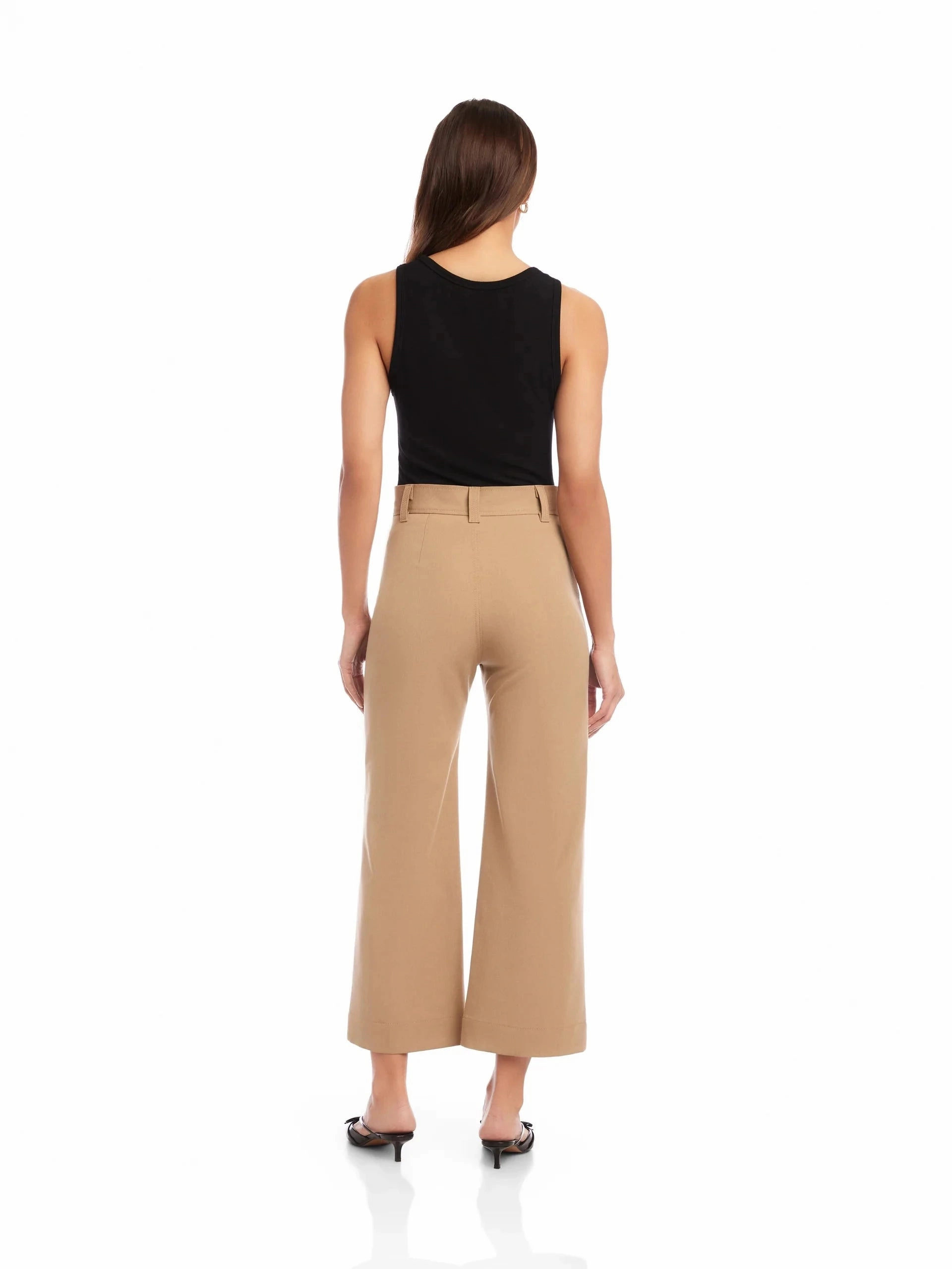 Rylee Crop Pant Camel Flexible Cut