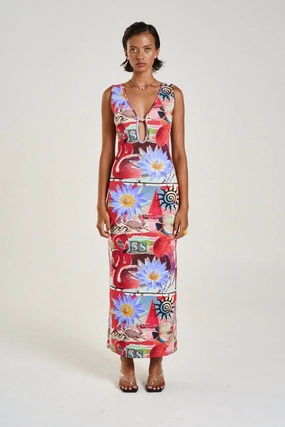 Miami Maxi Dress Dazed Soft fabric piece Light Rhythm
