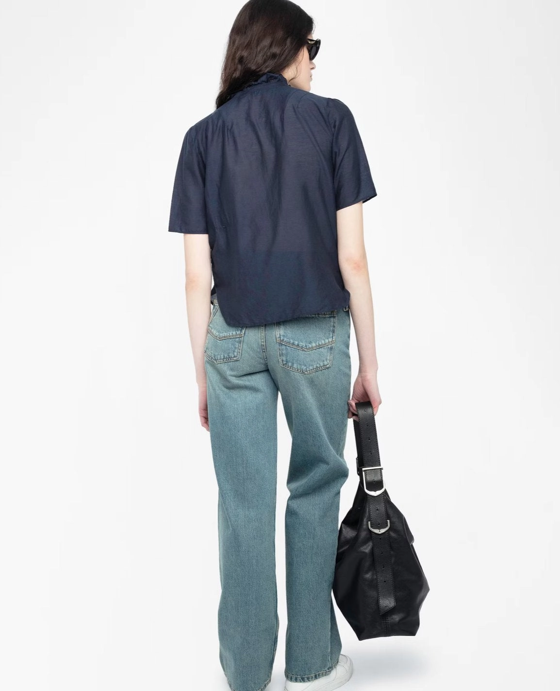 Vintage Hoodie Modern Polo Topher Tomboy Top Encre