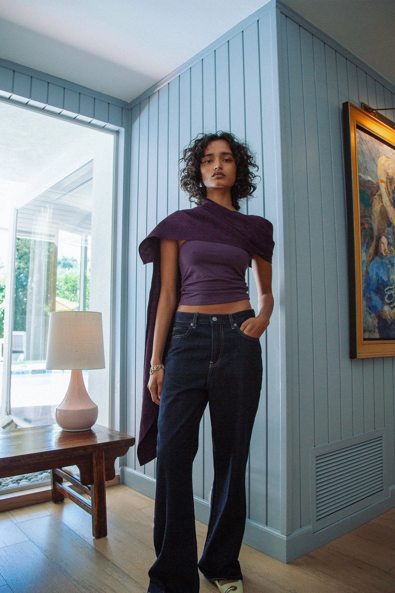 AntiPilling Finish Multi Panel Design TORA CAPE TOP