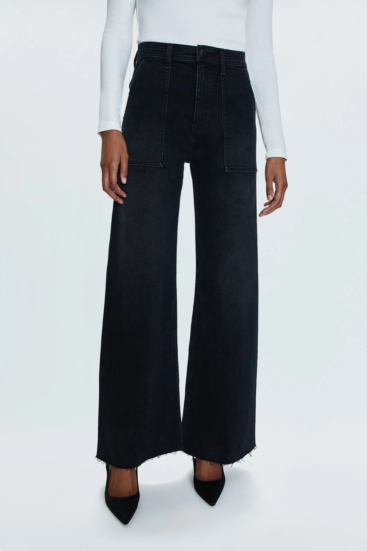 Layer-Friendly Fit Fashion Staple PENNY WIDE LEG CROP