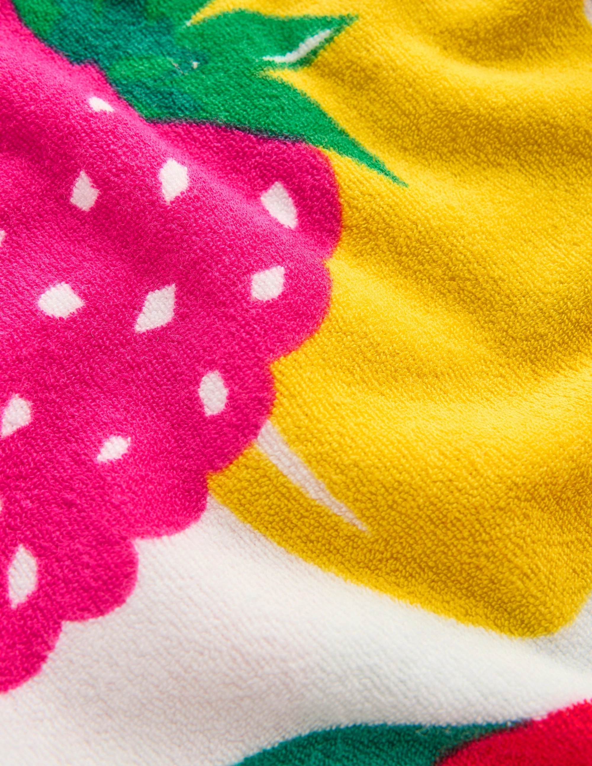 Towelling Top-Multi Giant Fruit Modern Look ButterySoftTextile