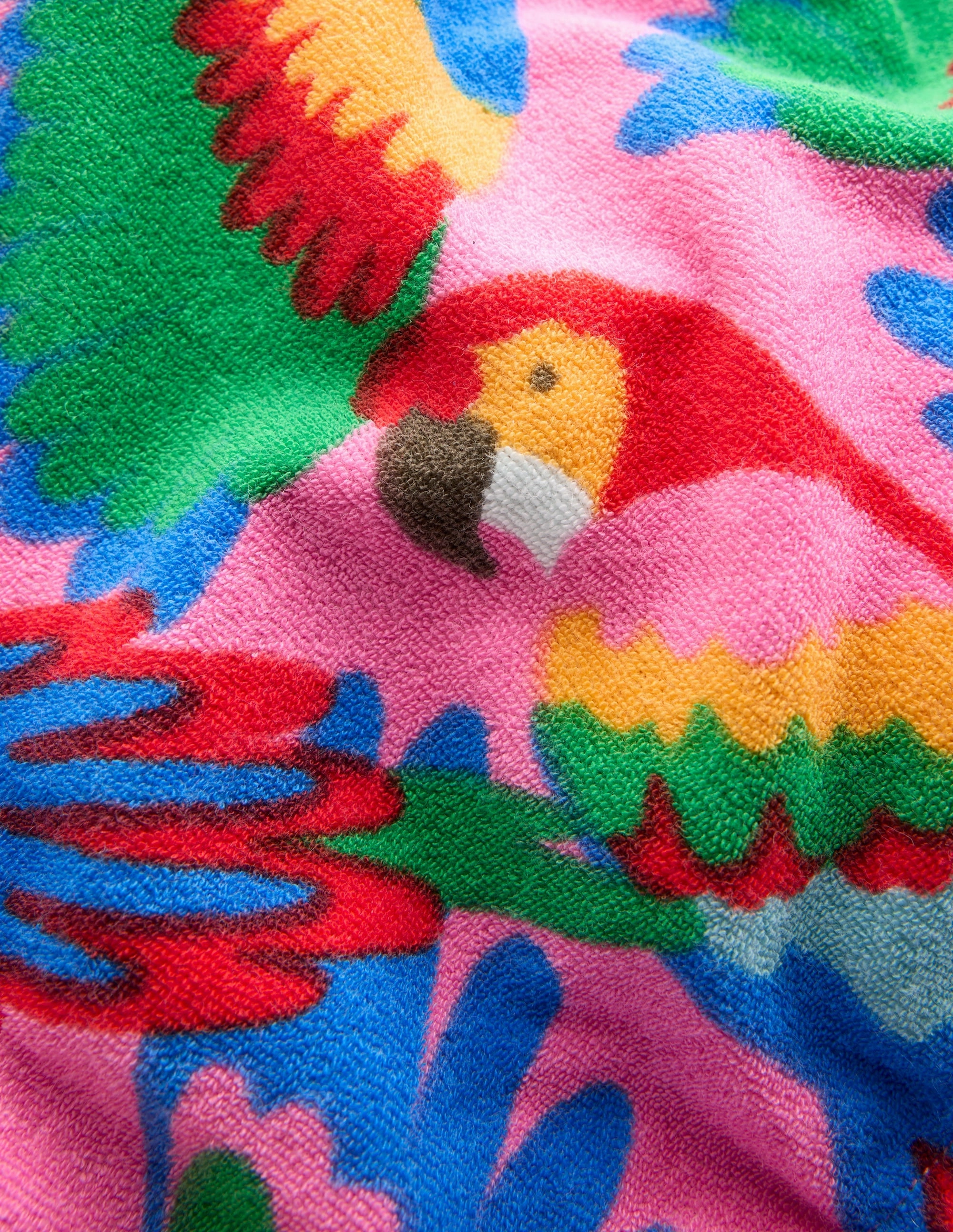 Towelling Top-Multi Rainbow Parrot Summer Wardrobe