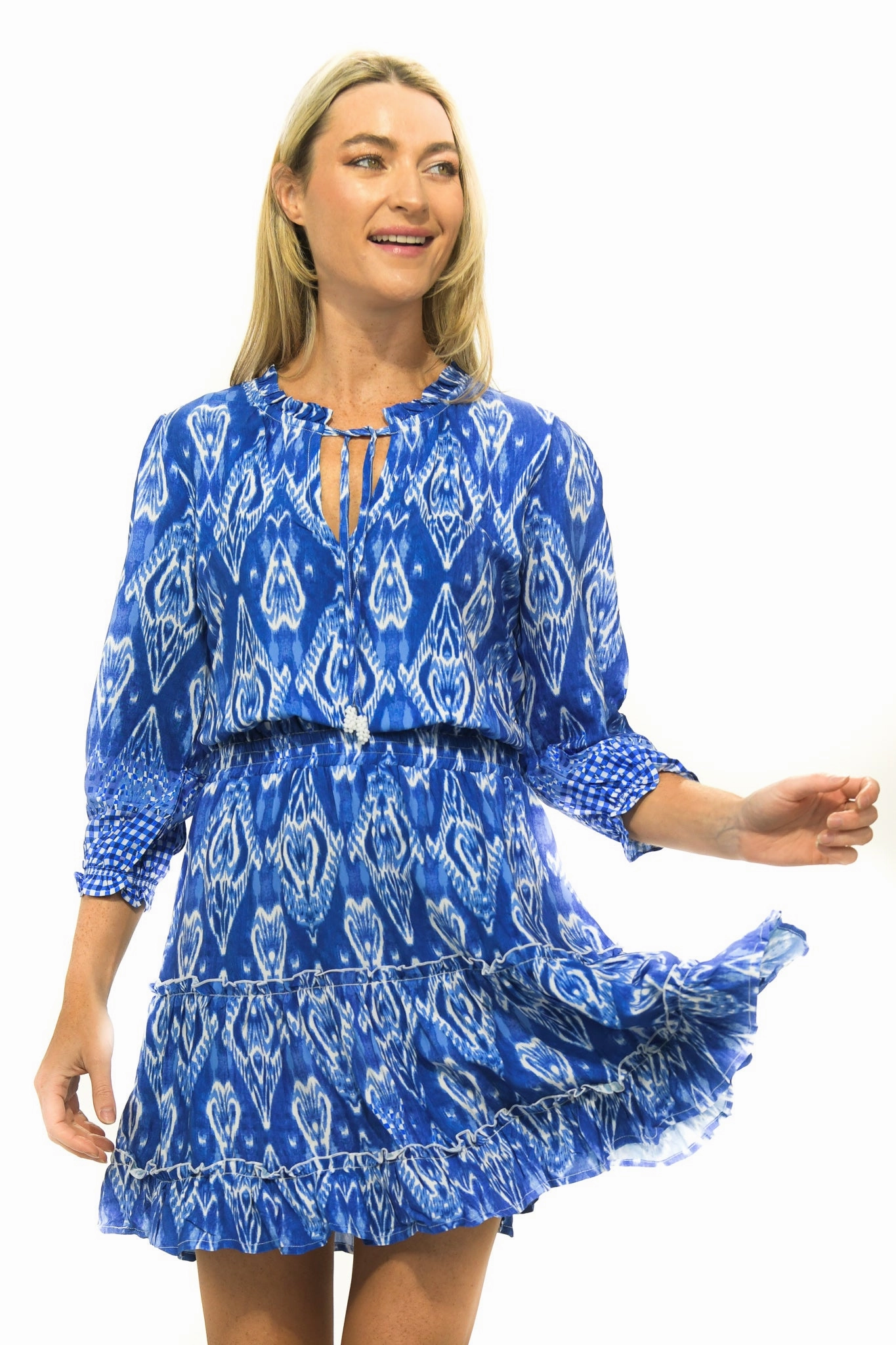 Slim-fit Sophisticated Wear Ibiza Dress / Marine