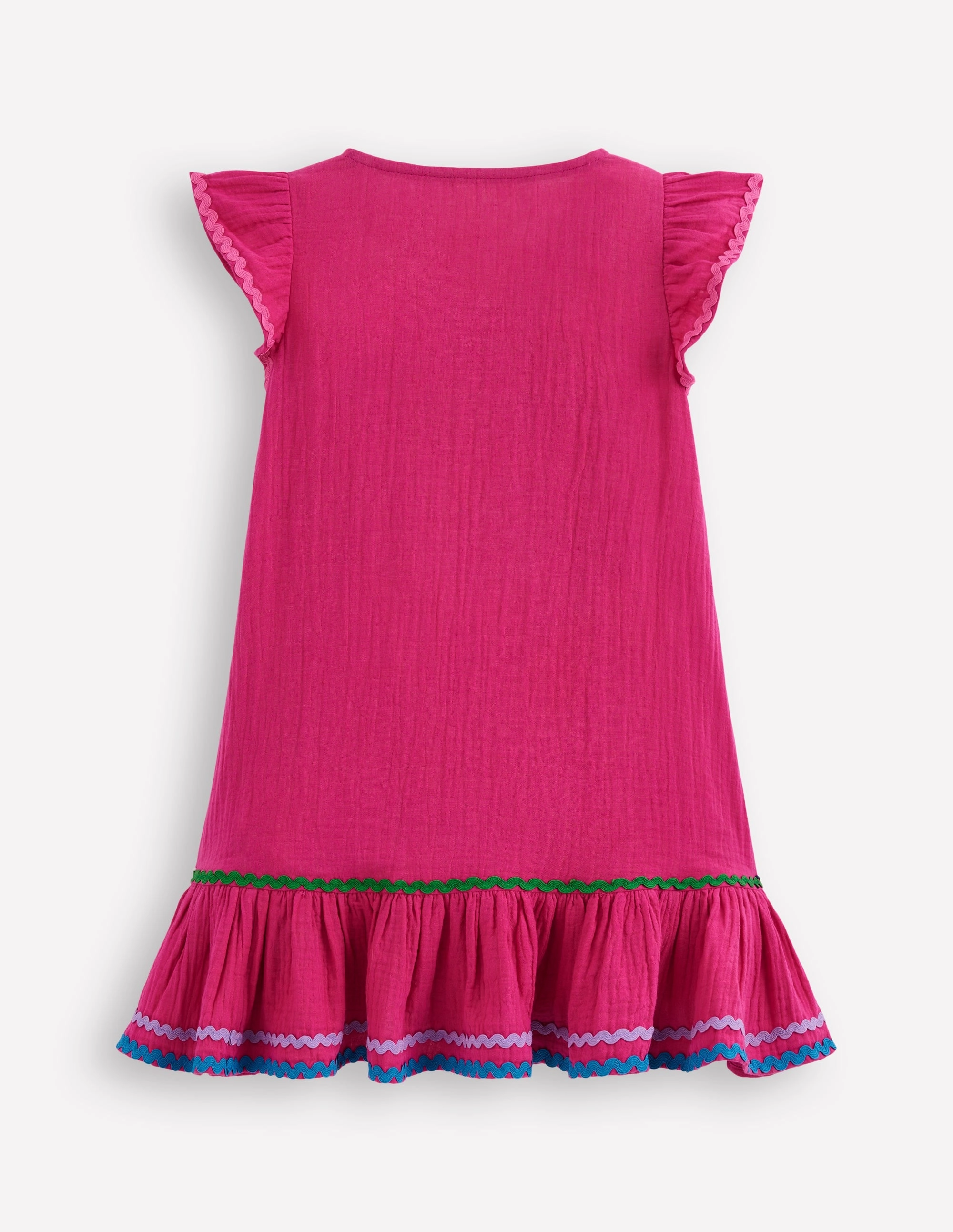 Chilly Comfort Wear Emmy Woven Beach Dress-Raspberry Pink