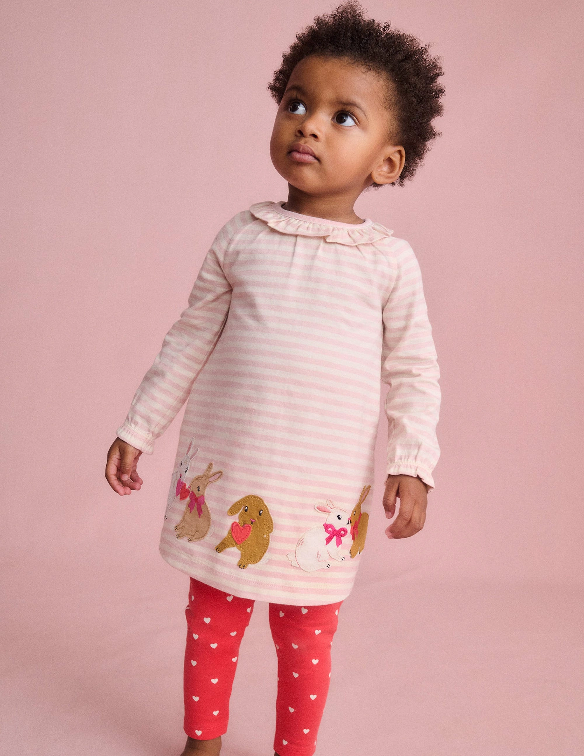 Beach Dynamic Training Shopping Jersey Logo Dress Set-Chalk Pink Bunnies