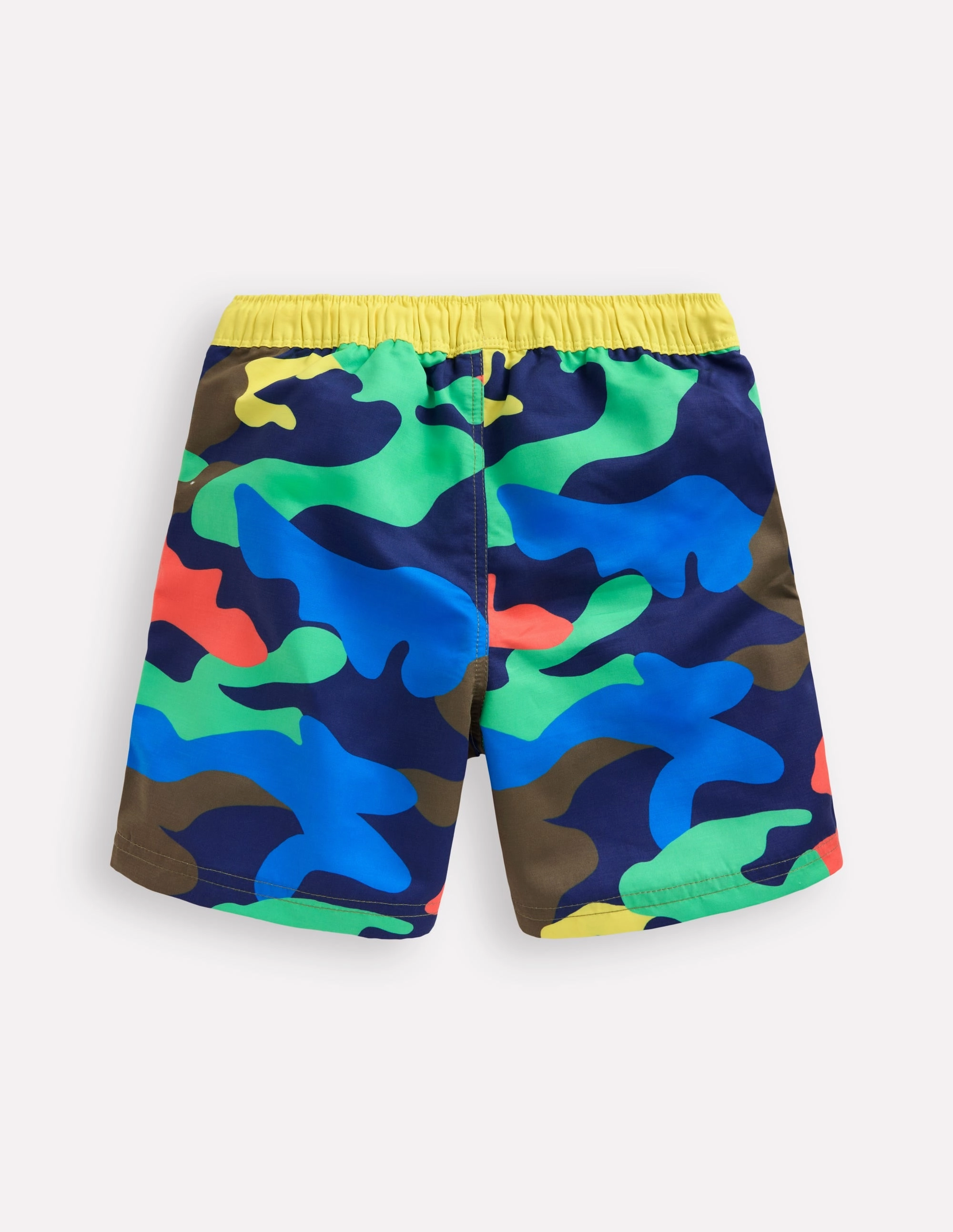 Swim Shorts-Multi Rainbow Camo Swim Apparel