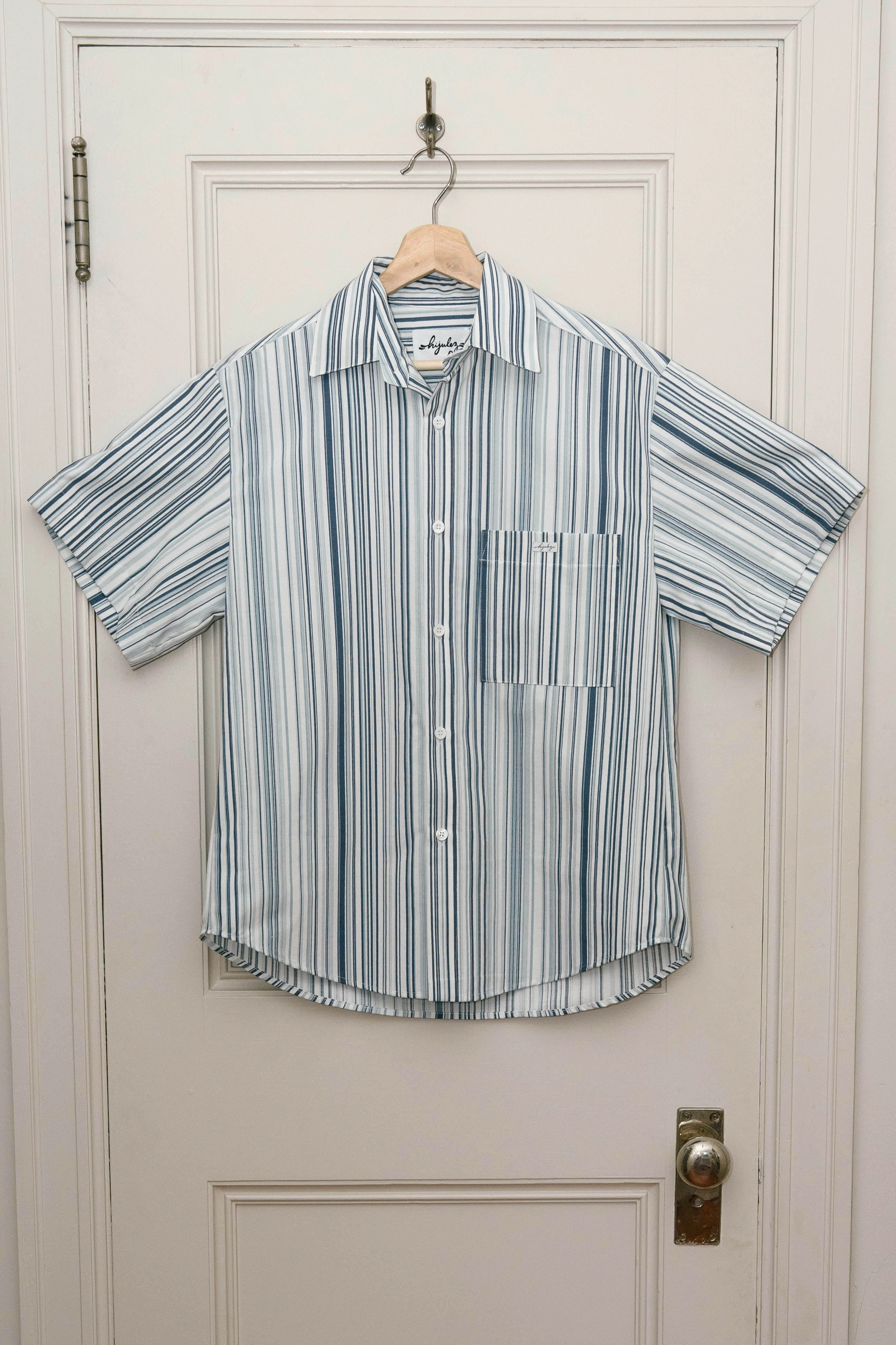 Trev Button Down (Sizes S, M) Reinforced Stitching Ventilation Panel