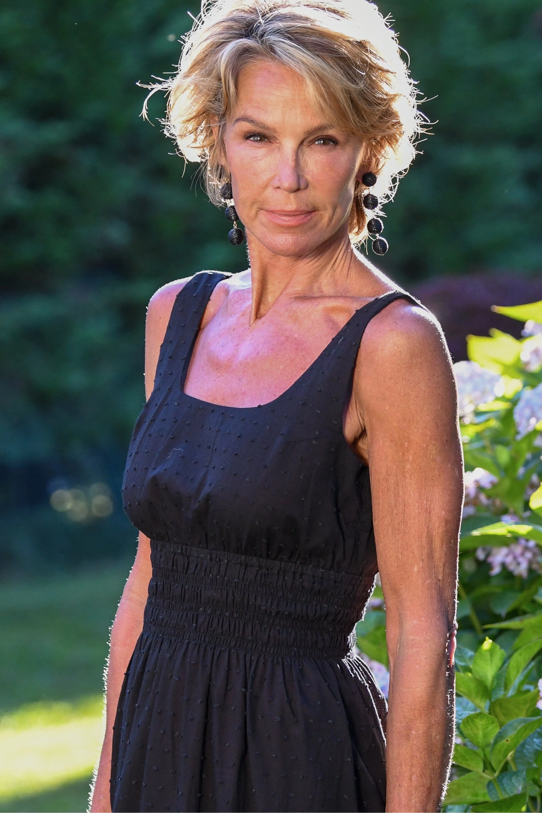 Trixie Dress / Black Swiss Dot Drape Wave Seasonal Essential