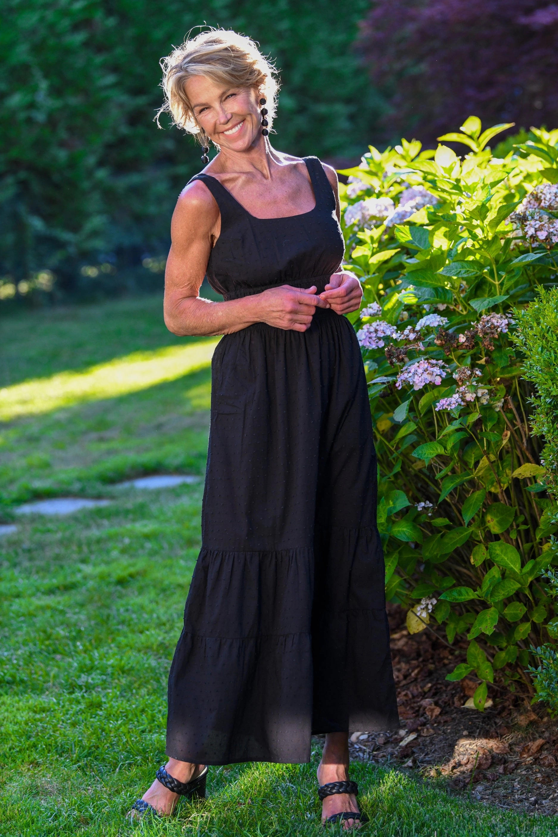 Fresh Flow Neat Finish Trixie Dress / Black Swiss Dot