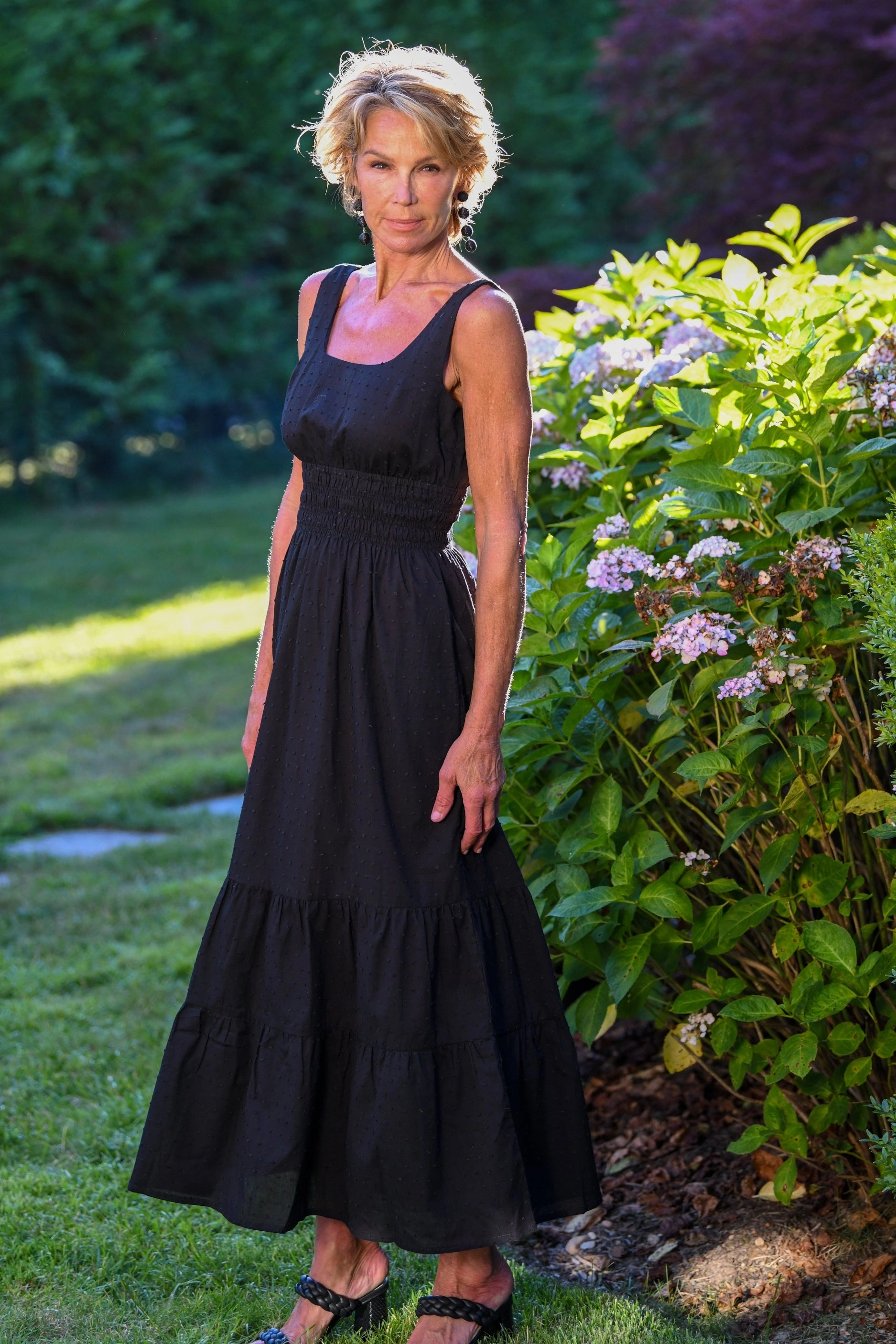 Polished Edge Trixie Dress / Black Swiss Dot