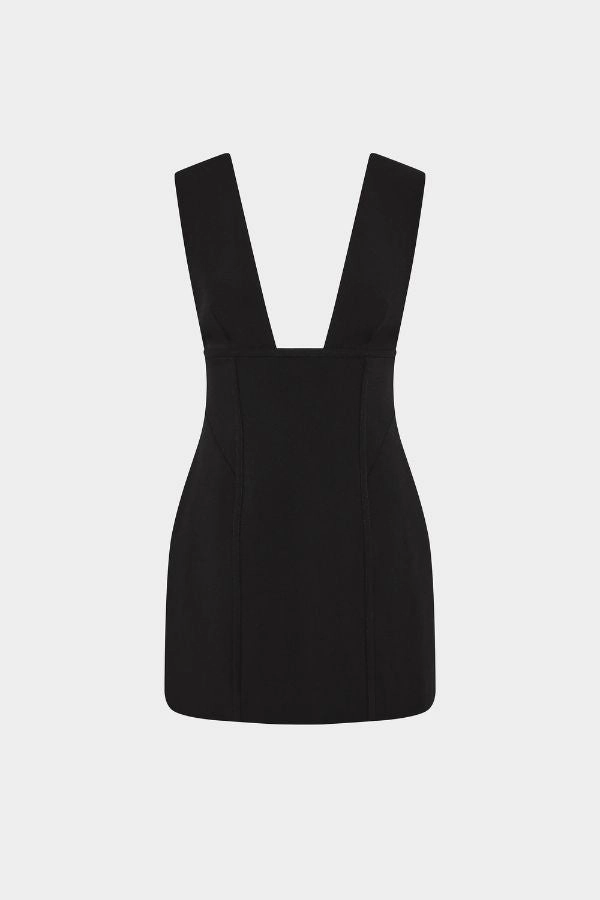 Layer Base The 'Marcie' Suiting Mini Dress Black