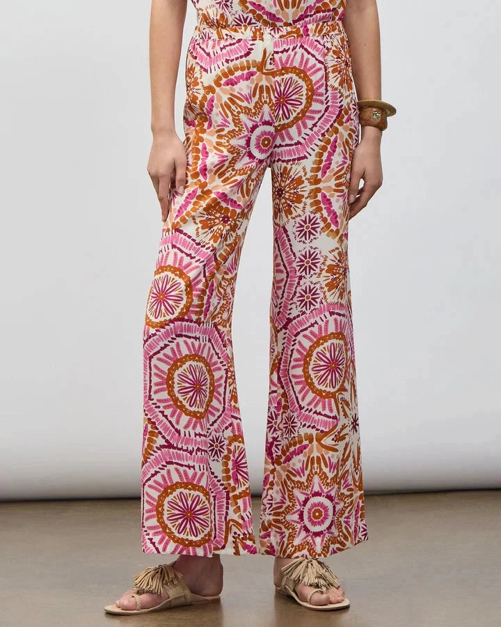 Tough Flex Devon Pant Sunburst Medallion Azalea Pink