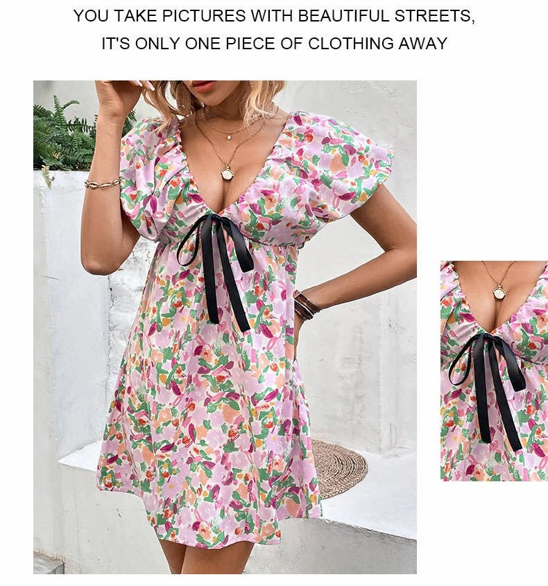 Relax Layers Soft Layering DEEP V SEXY DRESS_CWDSD3493