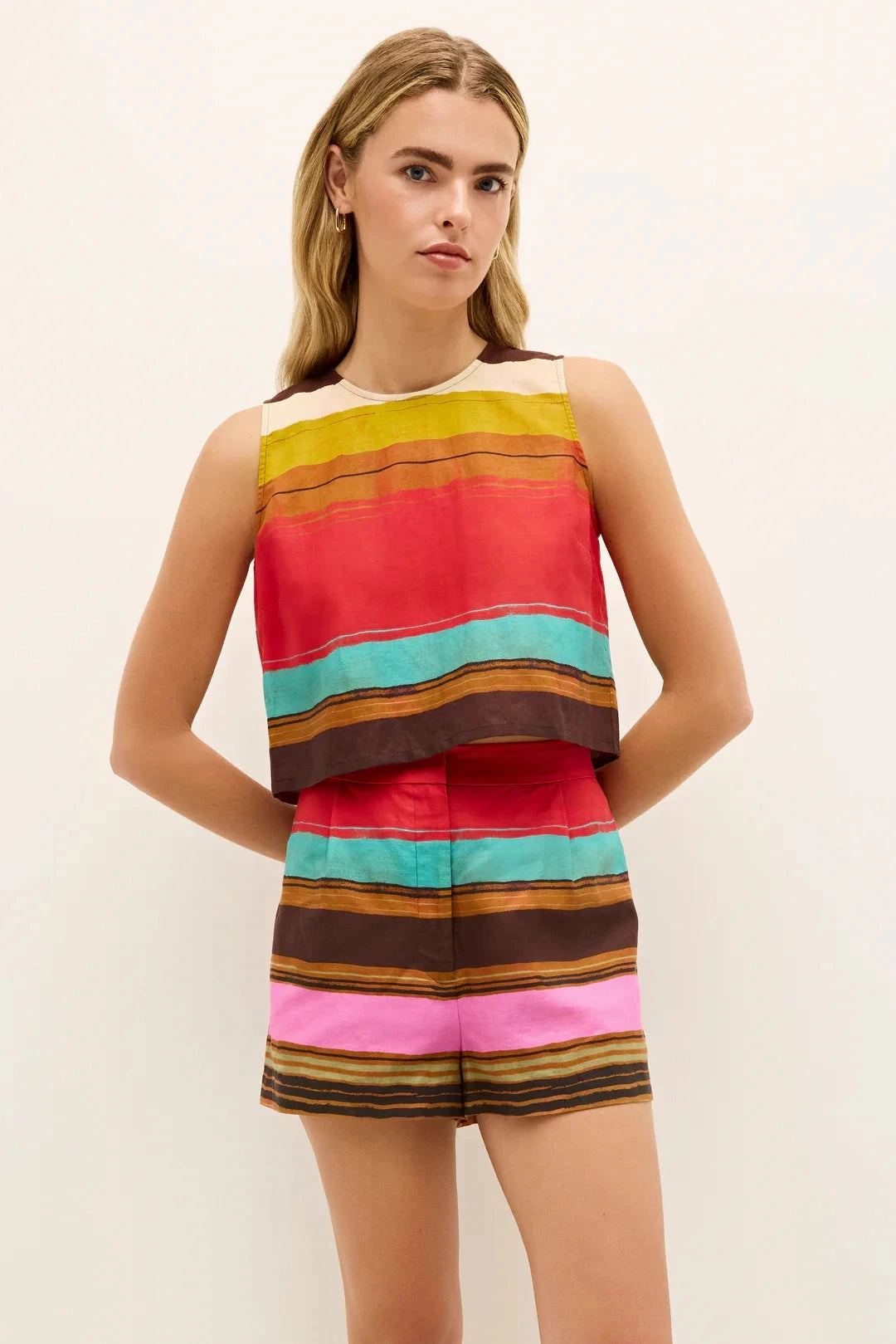 Rolled Hem Finish Antistatic Fallon Top Grotto