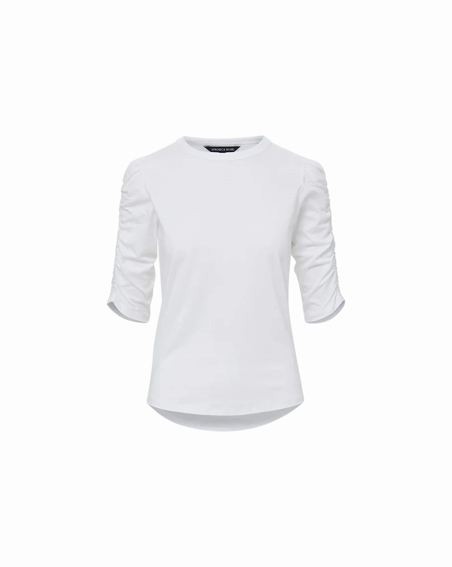 AntiStaticTreatment Waldorf Ruched-Tee White