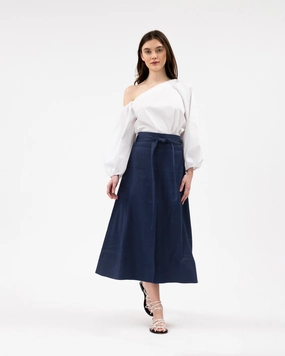 Linen Hudson Skirt Unisex style Functional Layers