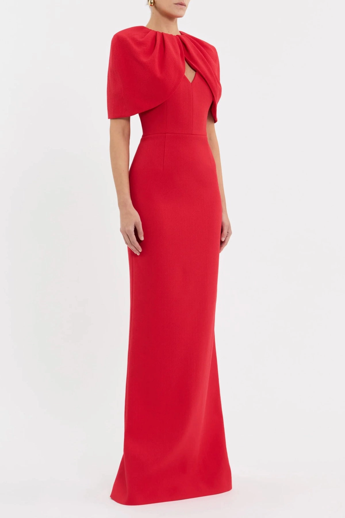 Cameron Gown Red Balanced Shape
