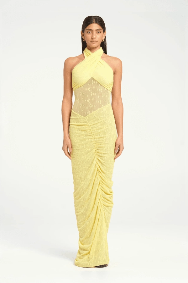 Delicate Edge Hudson Lace Maxi Dress Butter