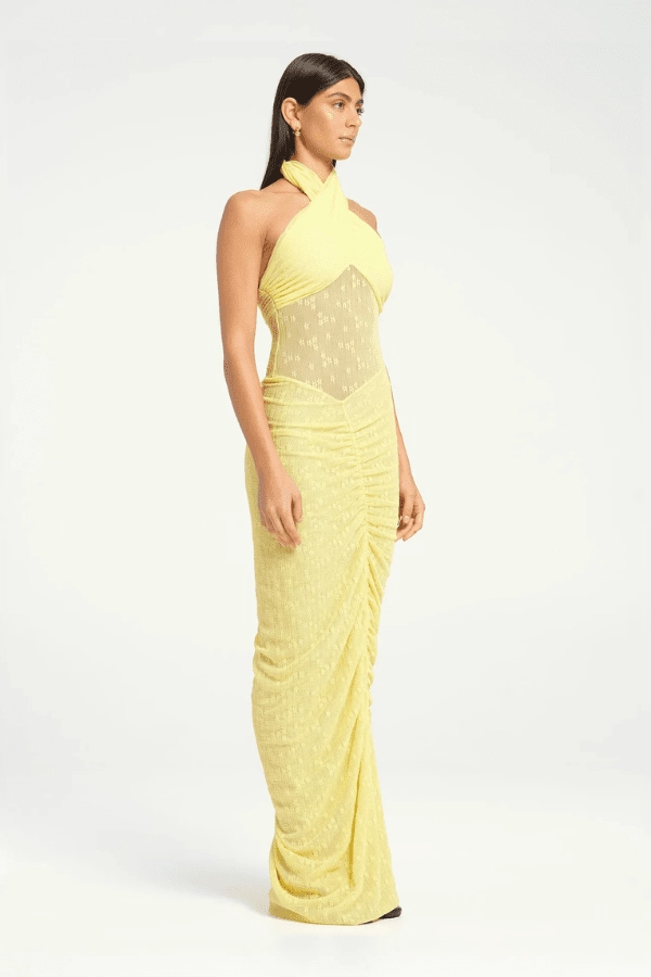 Quick Elegance Hudson Lace Maxi Dress Butter