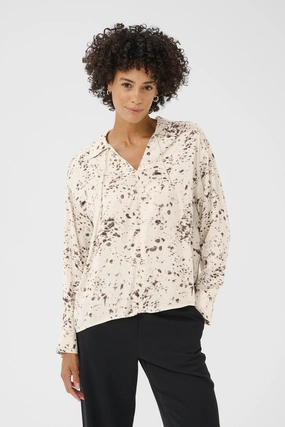 EthicallySourcedMaterial Midweight Four Way Stretch SHEENA BLOUSE